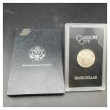 1884 Carson City Morgan Silver Dollar in GSA Case
