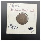 1865 Indian Head Penny
