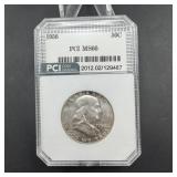 1956 Franklin Silver Half PCI MS66