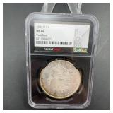 1884-O Morgan Silver Dollar NGC MS66 VaultBox