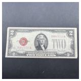 1928G Red Seal $2 US Note E00472221A