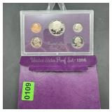 1986-S US Proof 5 coin set in acrylic case