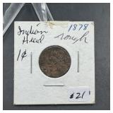 Semi-key 1878 Indian Head Penny