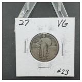 1927 Standing Liberty Silver Quarter