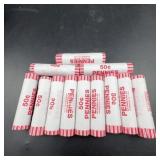 Ten Rolls of Pennies 50ï¿½ Each Bank Wrapped