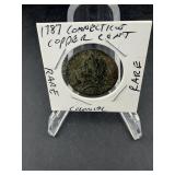 1787 Connecticut Colonial Copper Coin