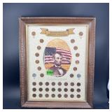 Abraham Lincoln Memorial Collection framed