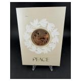 1978 Christmas Peace Medallion on Card