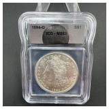 1884-O Morgan Silver Dollar ICG MS63