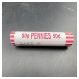 2025-D Uncirculated Lincoln Cent Roll BU