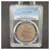 1886-O Morgan Dollar PCGS XF45