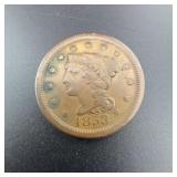 1853 Braided Hair Large Cent