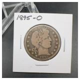 1895-O Barber Half Dollar Silver Coin