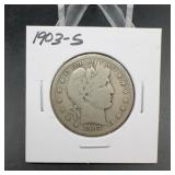 1903-S Barber Half Dollar Silver Coin