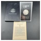 1884 Carson City Uncirculated Silver Dollar