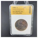 1986 S Statue of Liberty Half Dollar SGS PR70CAM