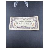 1942 Japanese Occupation of Burma Banknote