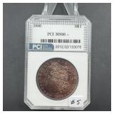 MS 66+ Beautifully Toned 1880 Morgan Silver Dollar