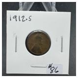 1912-S Lincoln Penny (semi-key date)