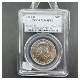 1963-D Franklin MS 64FBL