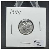 Uncirculated 1944 Mercury Silver Dime