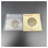 Panama 1929 5 Centesimos And Philippines Coin