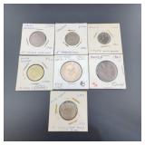 World Coins Lot: 7 Mixed Countries, 1960ï¿½1973