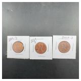 2009 & 2009-D Lincoln Cent Coins, 3 Pieces