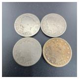 1890-1902 Liberty Head Nickel Coins Group
