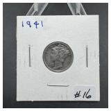 1941 Mercury Dime - 90% Silver