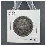 1893 Columbian Exposition Commemorative Half Dolla
