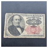 1875 Fractional Currency #1309 .25c
