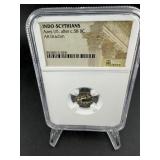 Indo-Scythian Azes I/II Silver AR Drachm