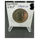 1949-D Franklin Silver Half Dollar