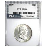 1956 Franklin Silver Half PCI MS66