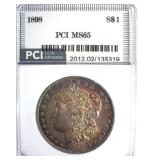 1898 Morgan Pci Ms65 Beautiful Color