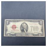 1928D Red Seal $2 US Note D11055390A