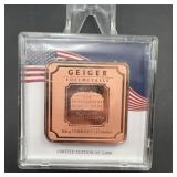 Geiger Edelmetalle 100g Copper Bar Limited Edition