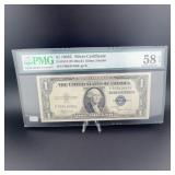 1935C $1 Silver Certificate PMG 58 EPQ