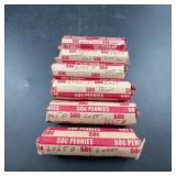 6 Rolls 2025 P & D Lincoln Cents Last Year