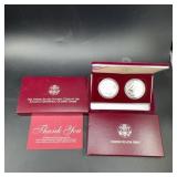 1996 Atlanta Olympic Silver Dollar 2-Coin Set