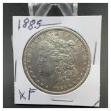 1885 Morgan Silver Dollar, XF Condition