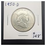 1950-D Franklin - sharp looking coin!