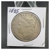 1885 Morgan Silver Dollar US Coin