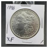 1896 Morgan Silver Dollar, Extra Fine