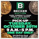 Pick-up: Tuesday, October 20th: 9 A.m.-5 P.m. Only