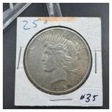 1925-S Peace Dollar - XF+