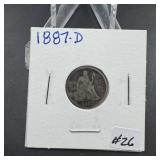 1887-D Seated Dime