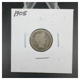 1905 Barber Dime Silver US Coin