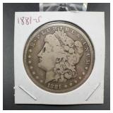1881-S Morgan Silver Dollar